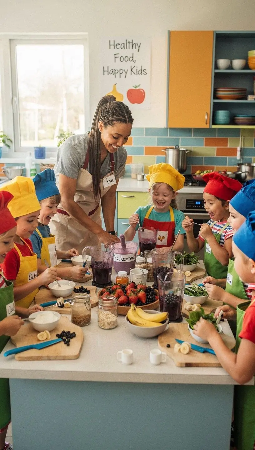 Vitamino C turtingas juodųjų serbentų gėrimas su šviežiais vaisiais.